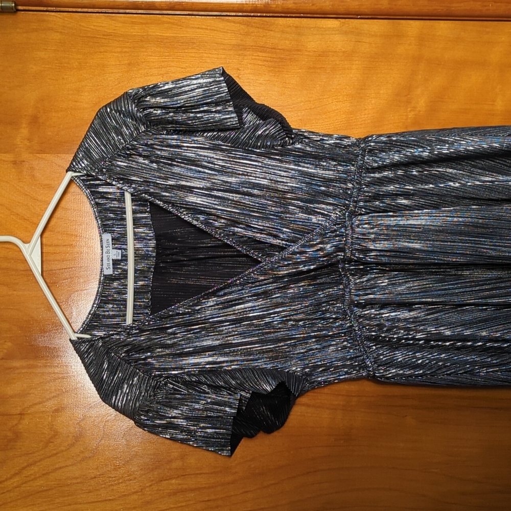 Shimmer wrap dress NYE dress